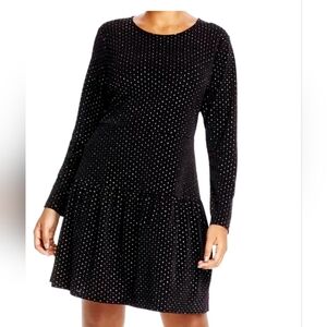 Michael Kors Black and White Polka Dot Dress